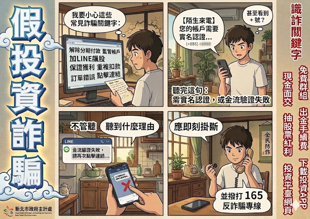 假投資詐騙-製圖NanoBanana2